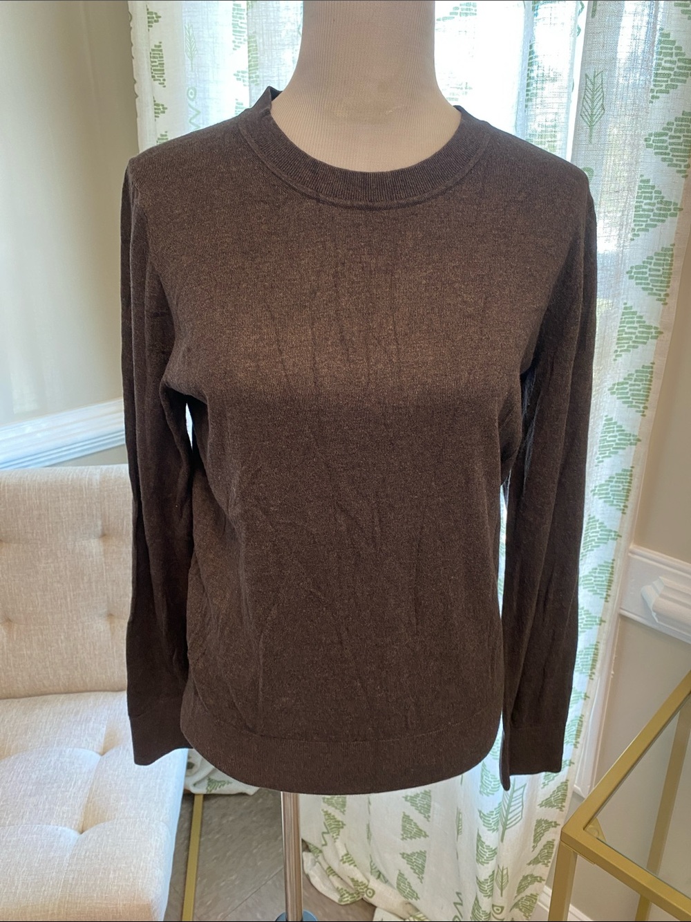 Quince Women's Crewneck Sweater in Brown